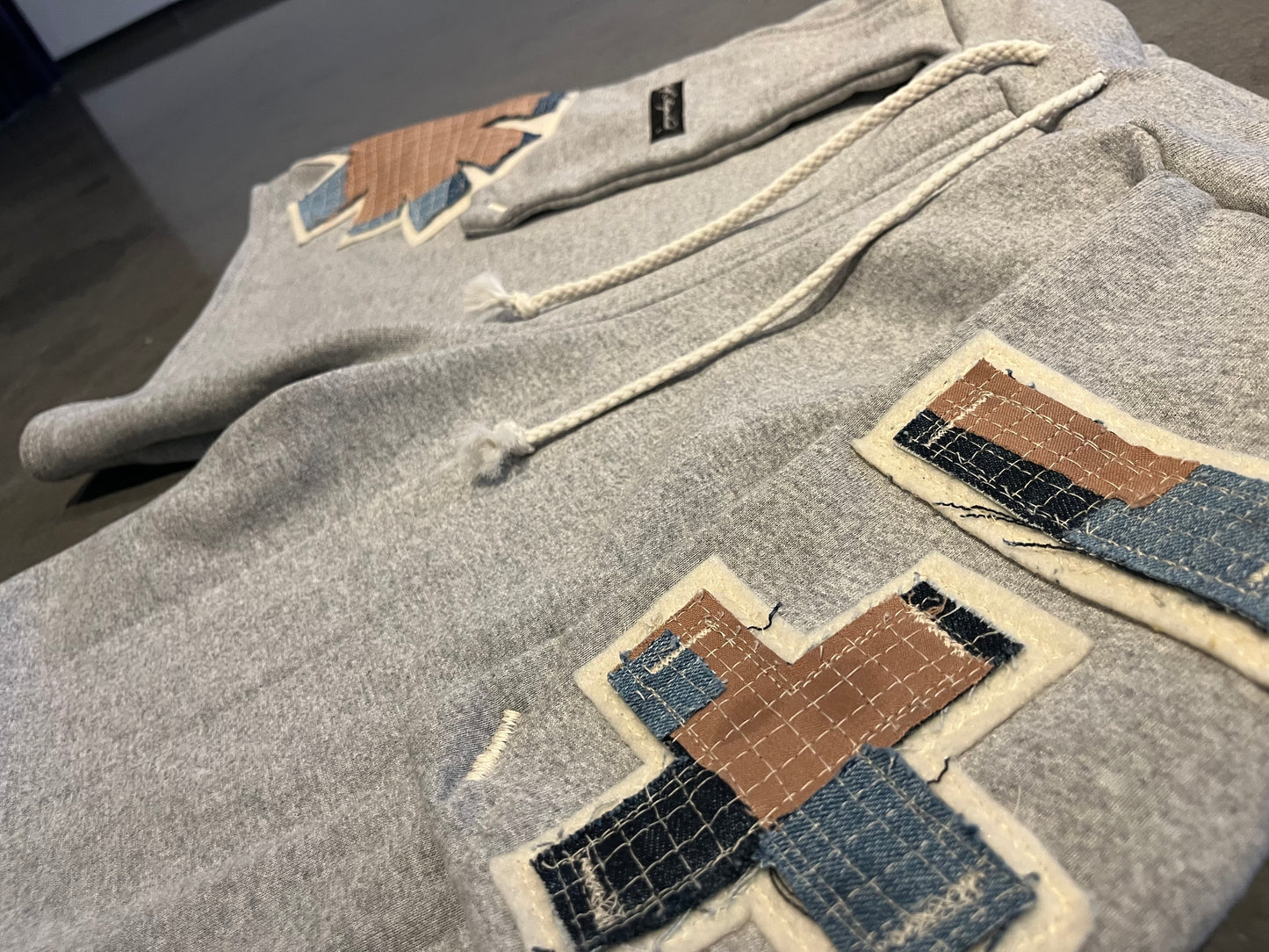 Men’s Waffle Denim Sweat Shorts