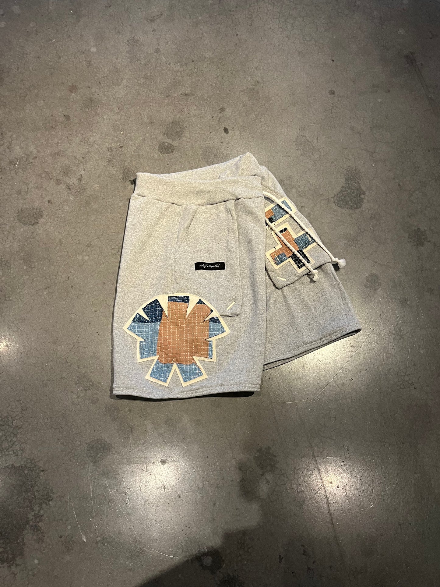 Men’s Waffle Denim Sweat Shorts