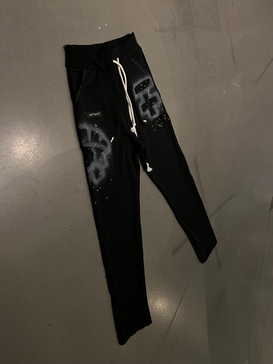 Black Airbrush Balance Sweatpants